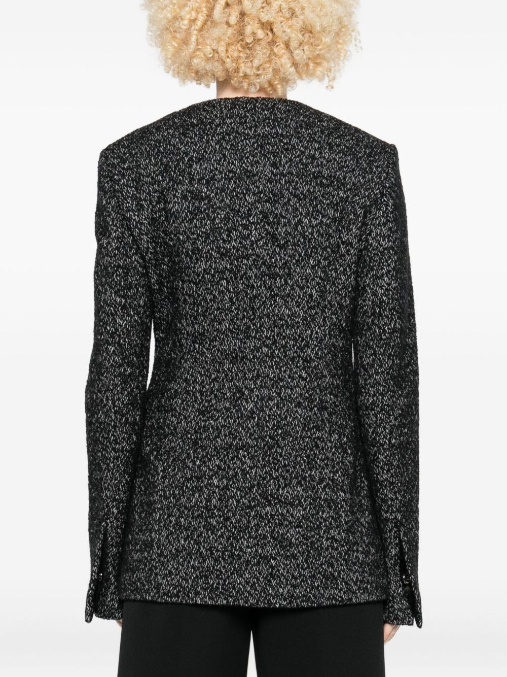 Wool blazer jacket - 3