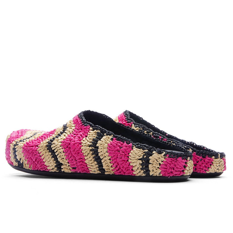MARNI X NO VACANCY INN SABOT - FUCHSIA/NATURAL 3
