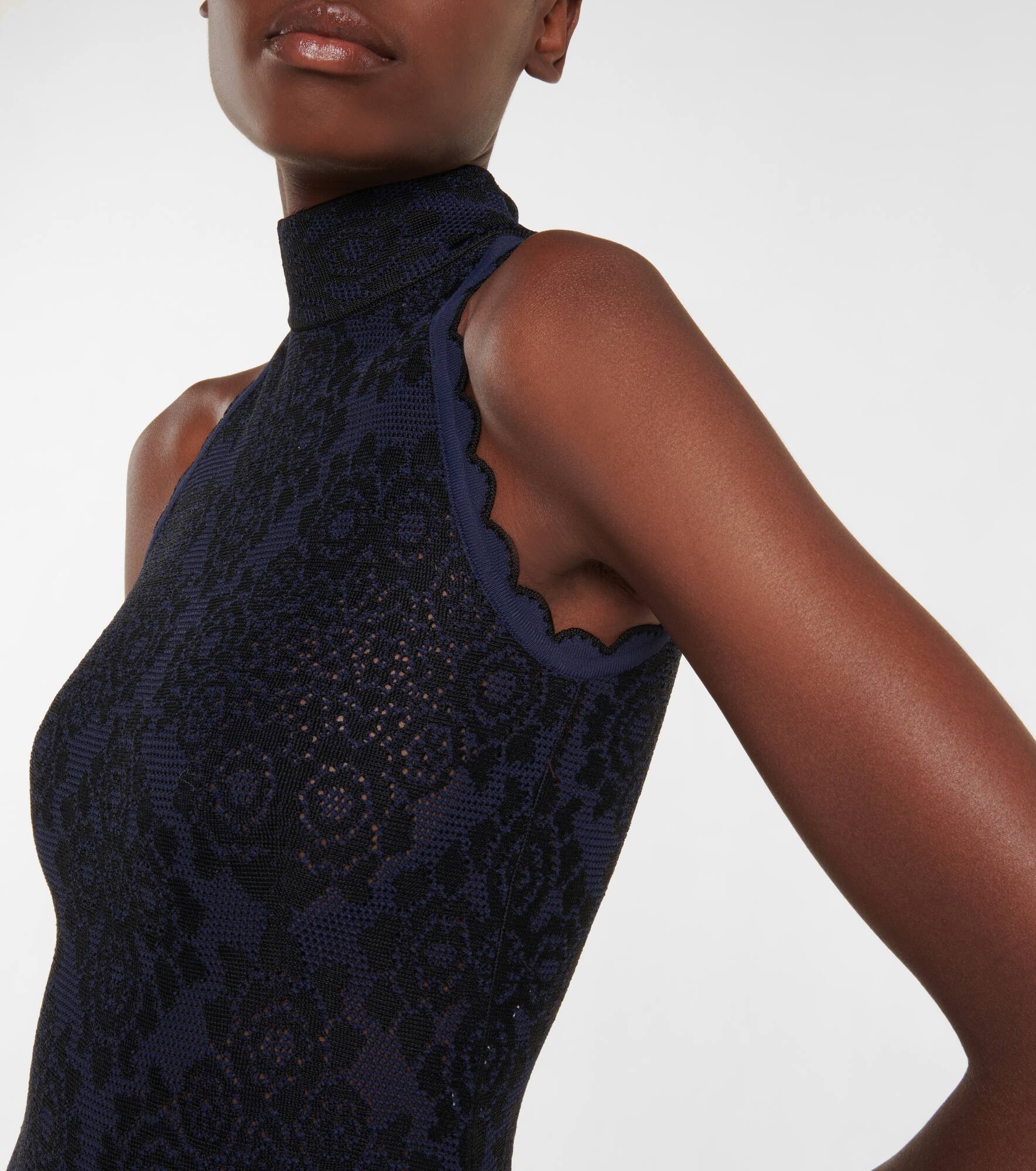 Knit midi dress - 4