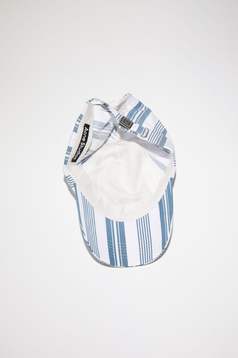 Micro face patch cap - White/Steel blue 4