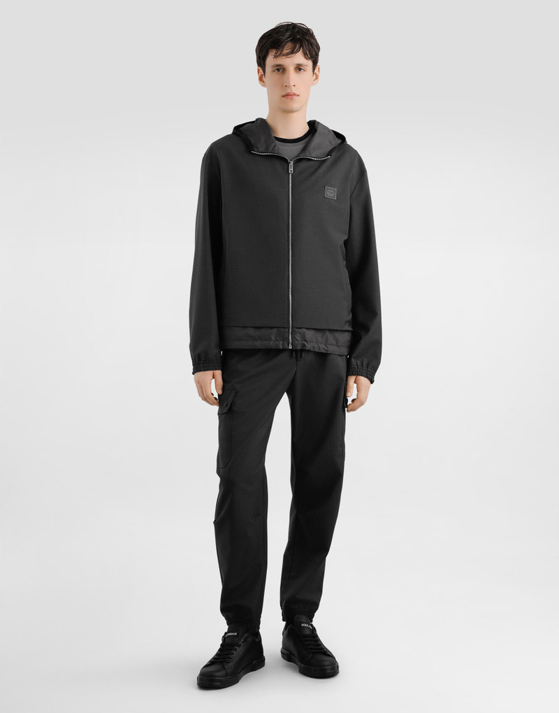 Dolce & Gabbana Wool canvas hooded jacket outlook