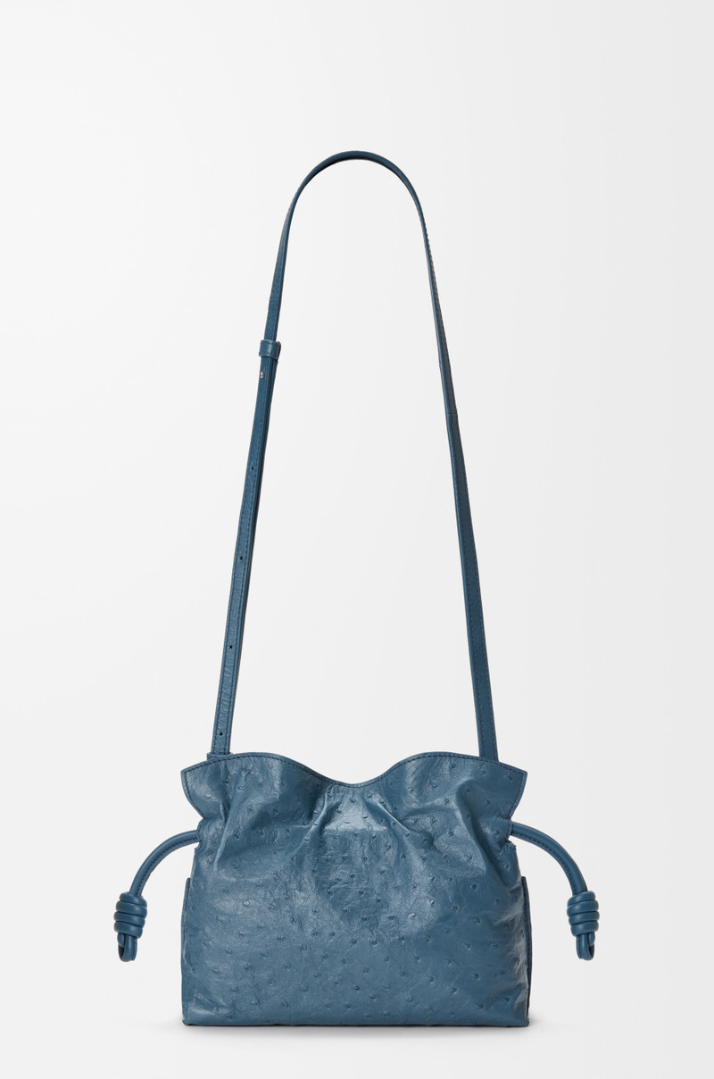 Mini Flamenco clutch in ostrich 4