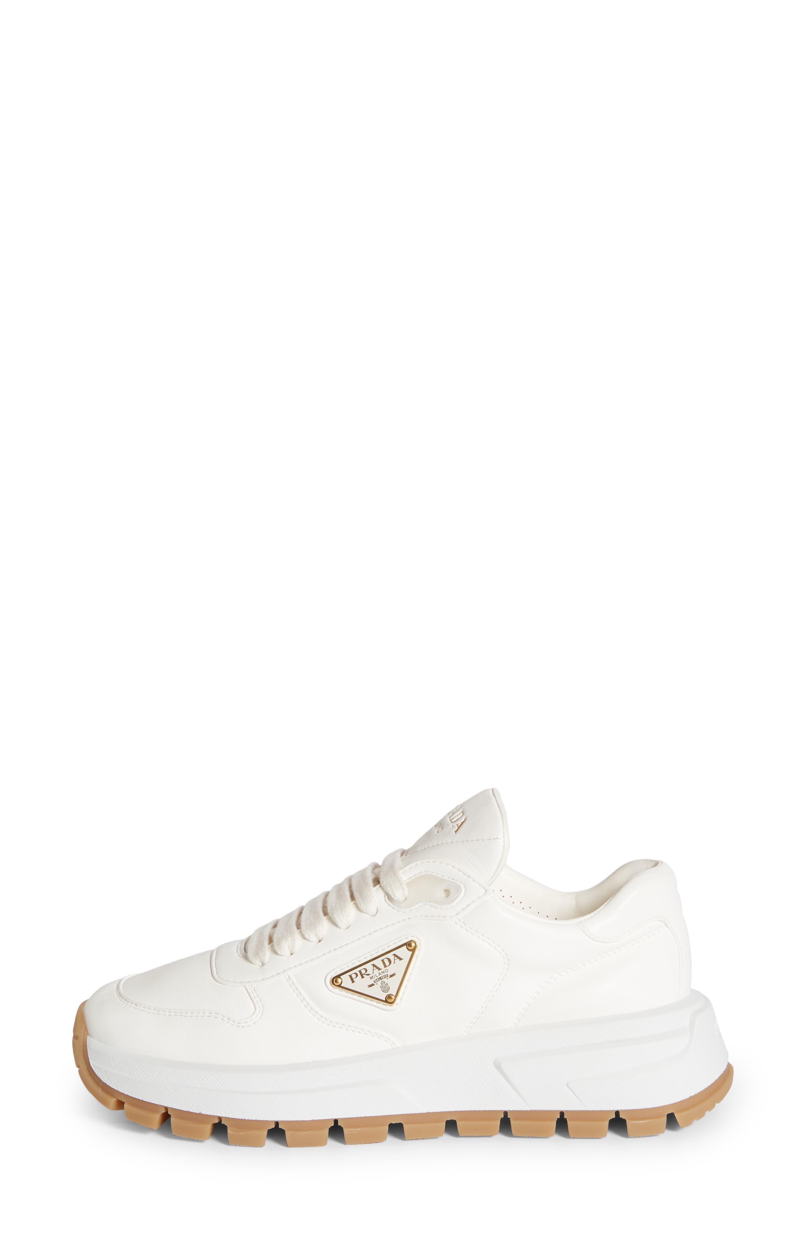 Triangle Logo Lace-Up Sneaker - 3