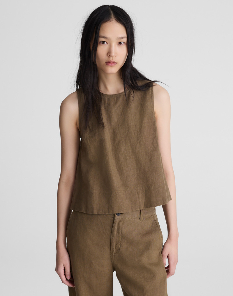 Shell Top in 100% Linen 3