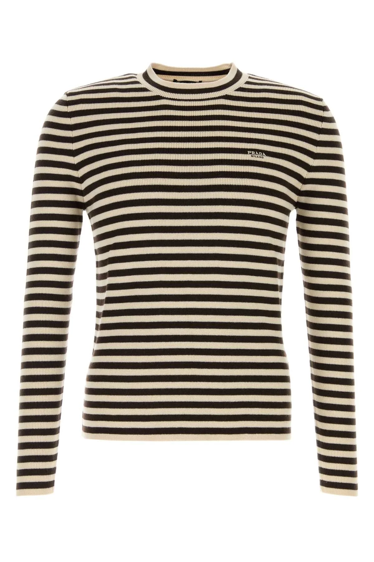 Prada Men Embroidered Wool Sweater - 1