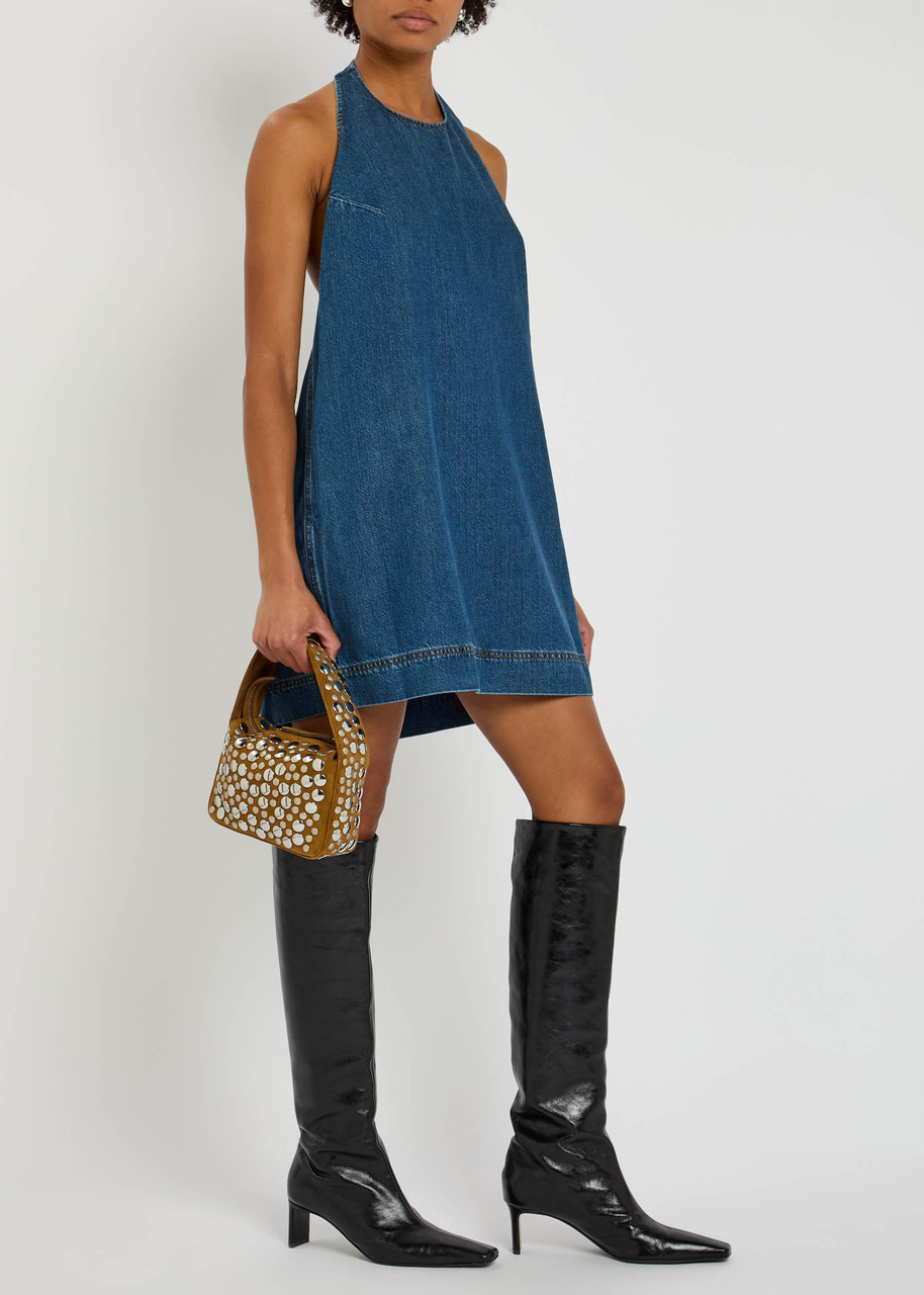 Reformation Avielle Denim Mini Dress - 4