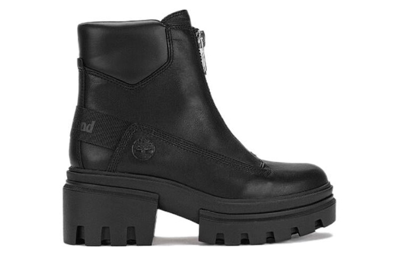 Timberland (WMNS) Timberland Everleigh Front-Zip Boot 'Black Nubuck' A5YJV outlook