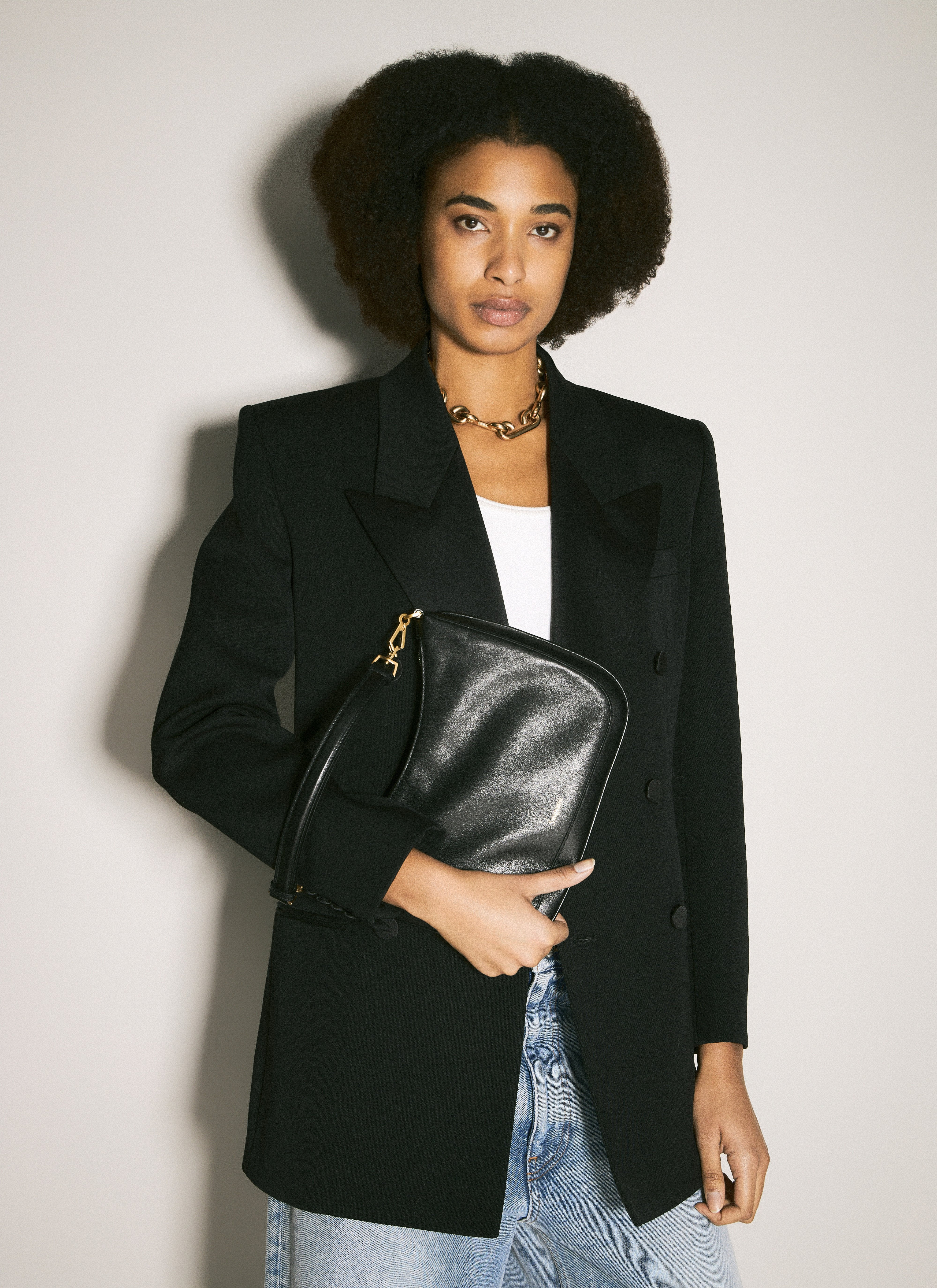 Saint Laurent Women Logo Print Shoulder Bag - 3
