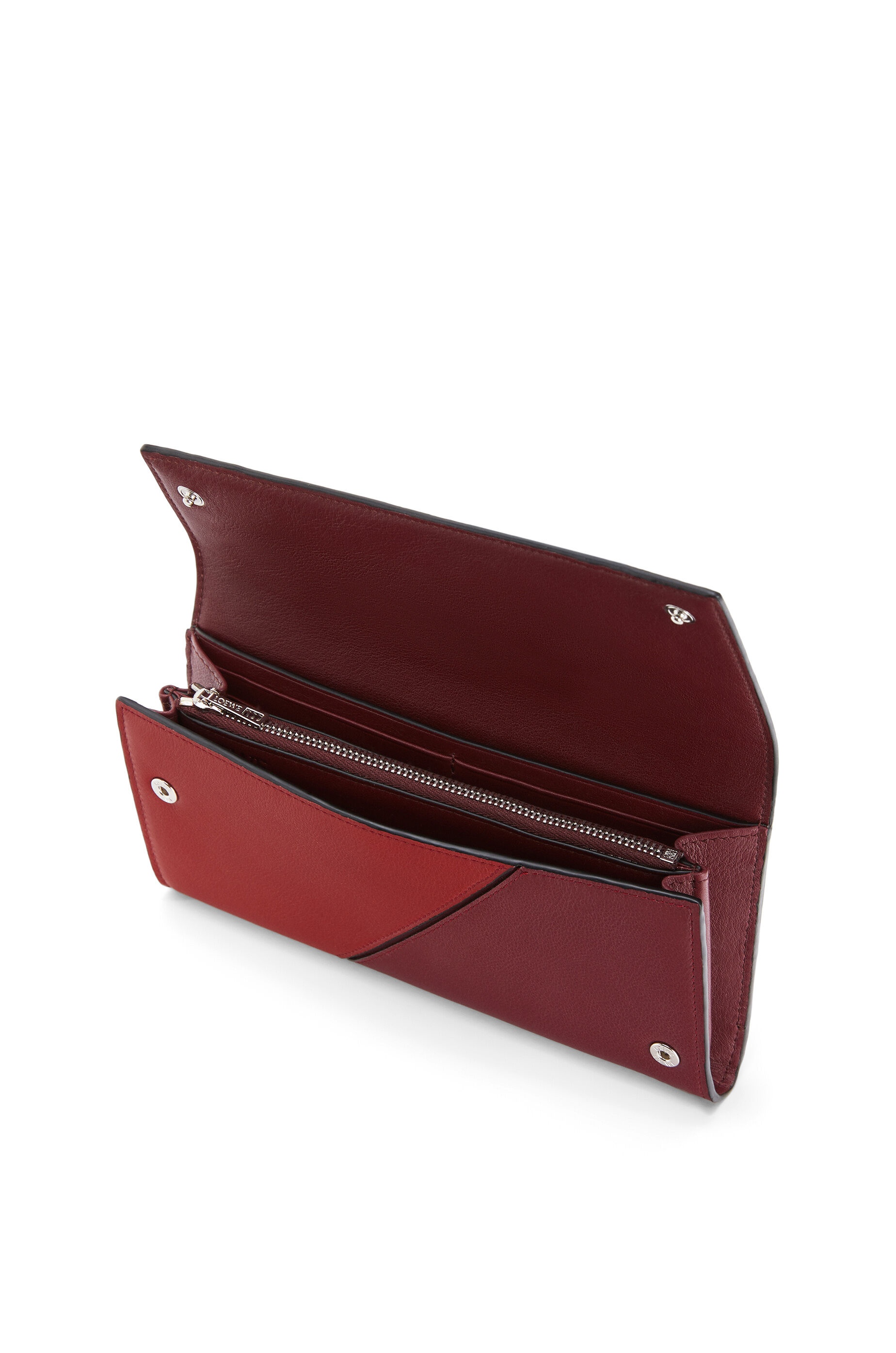 Puzzle continental wallet in classic calfskin - 2