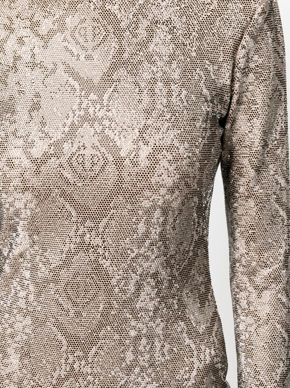 Python-print crystal mini dress - 5