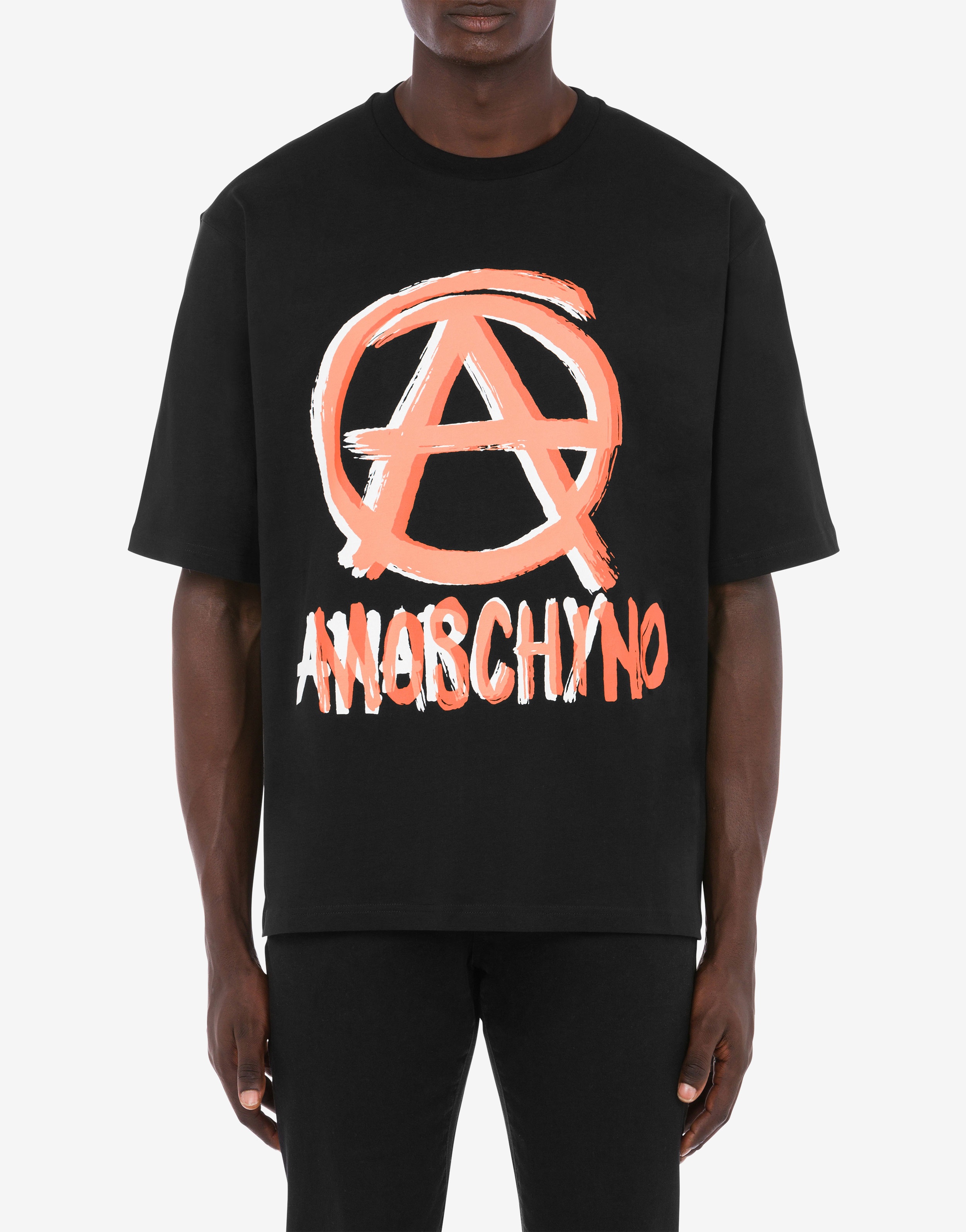 MOSCHINO ANARCHY ORGANIC JERSEY T-SHIRT - 2