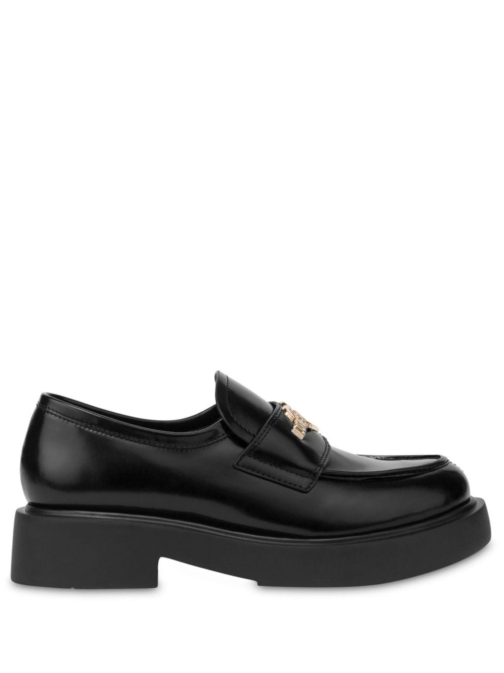 35mm logo-plaque leather loafers - 1