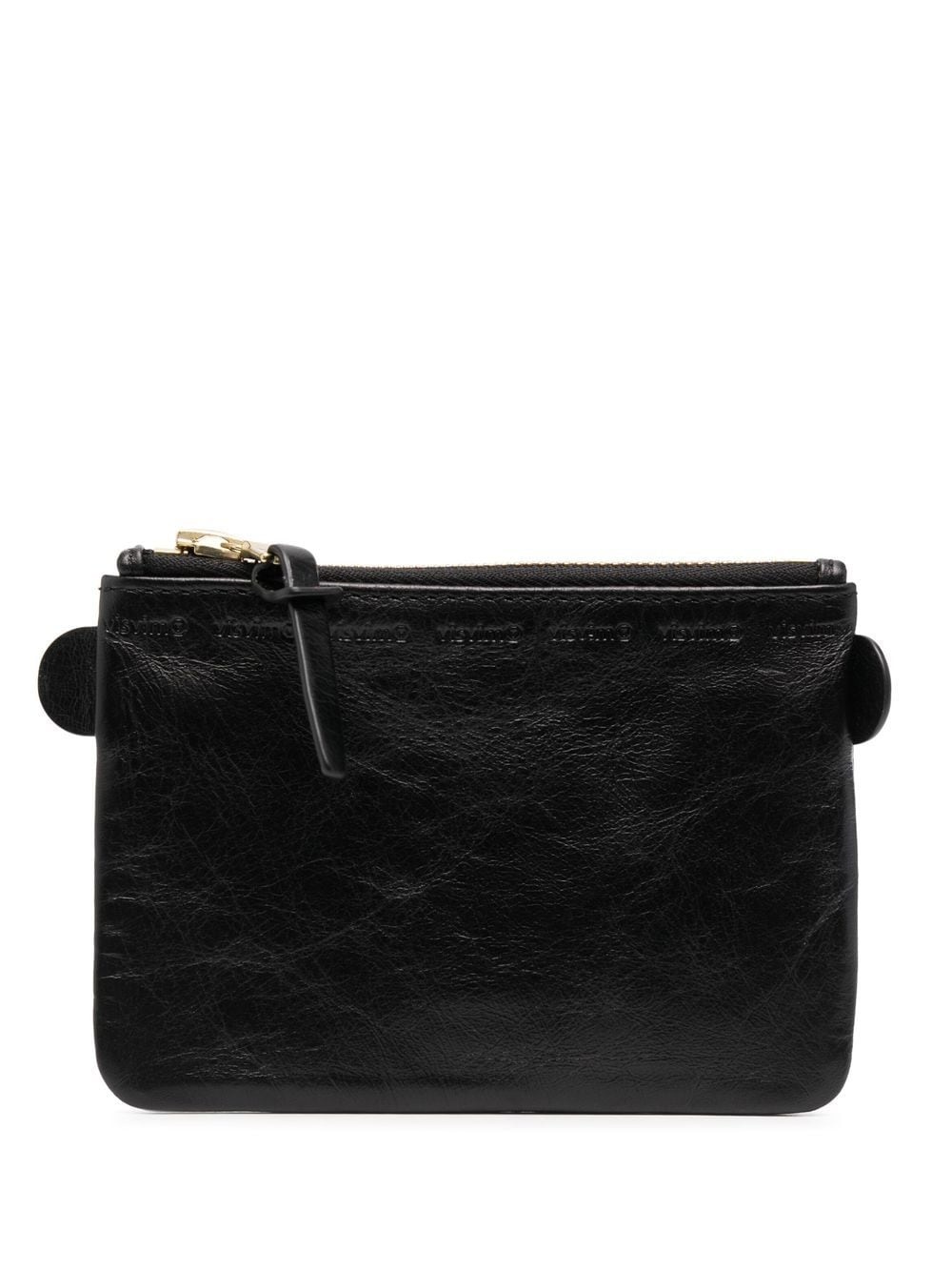 zip-up leather wallet - 1