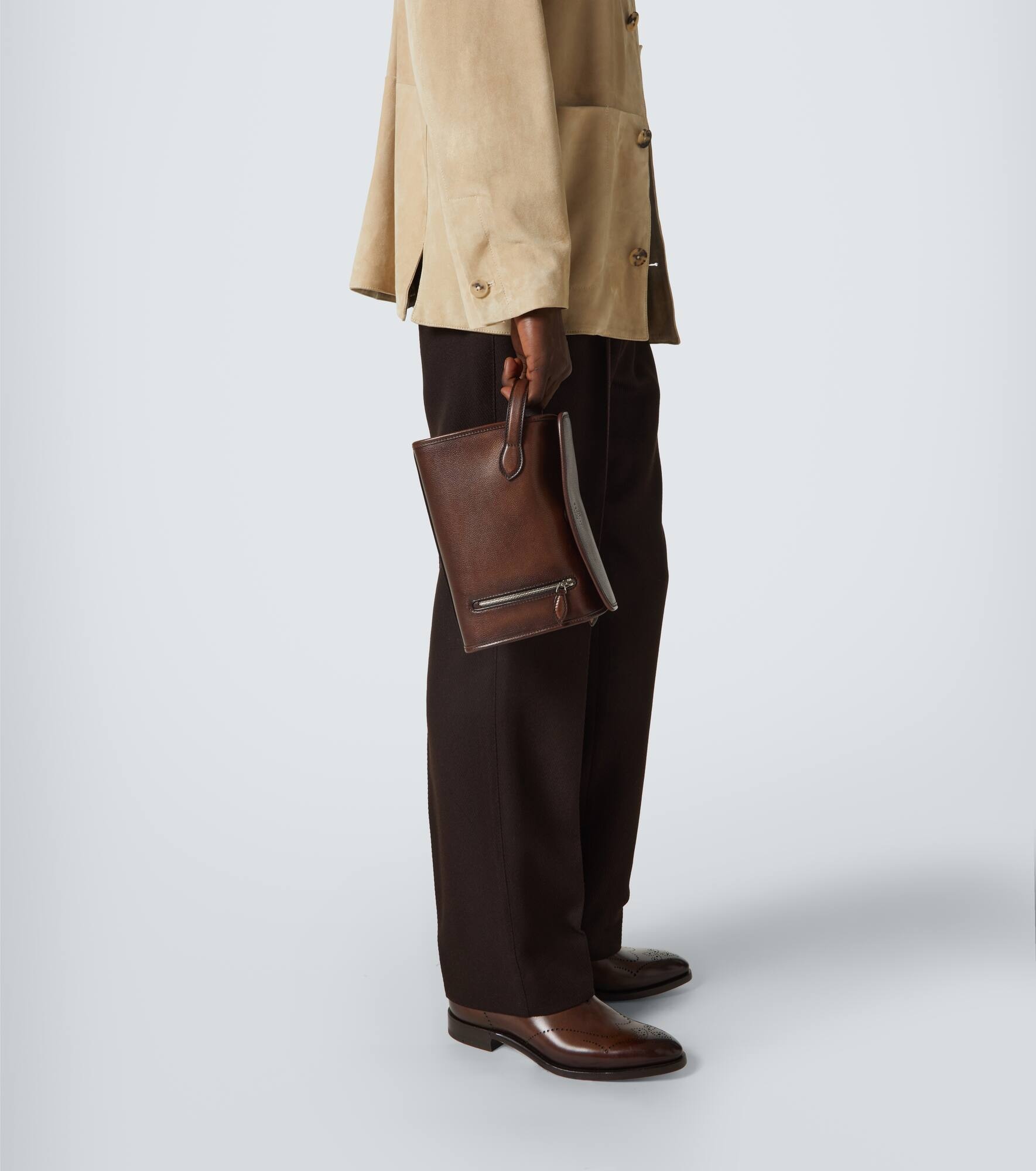 Morning On Strap leather messenger bag - 3