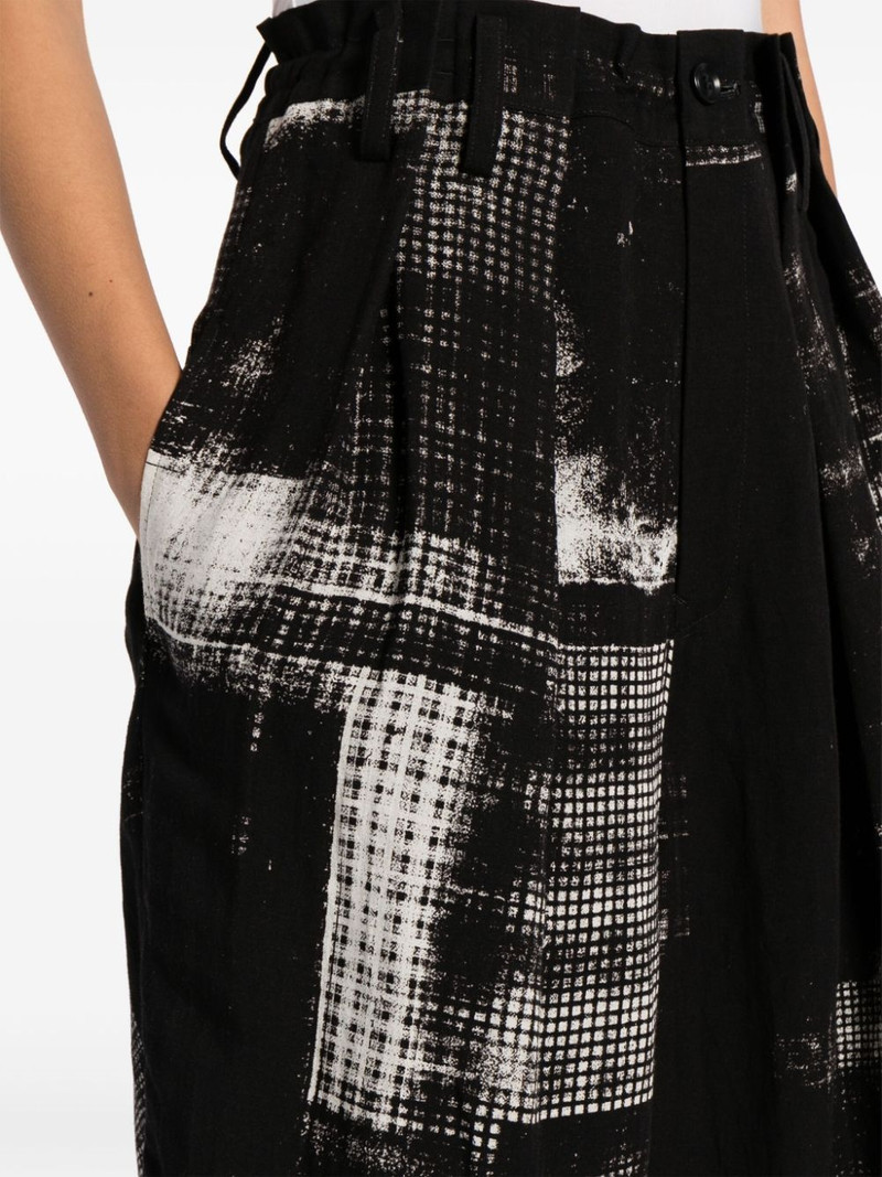 patchwork wide-leg trousers 5