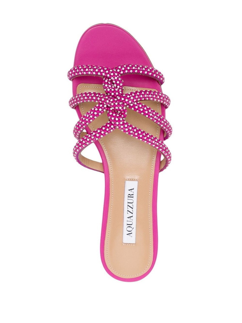 crystal-embellished flat sandals 4