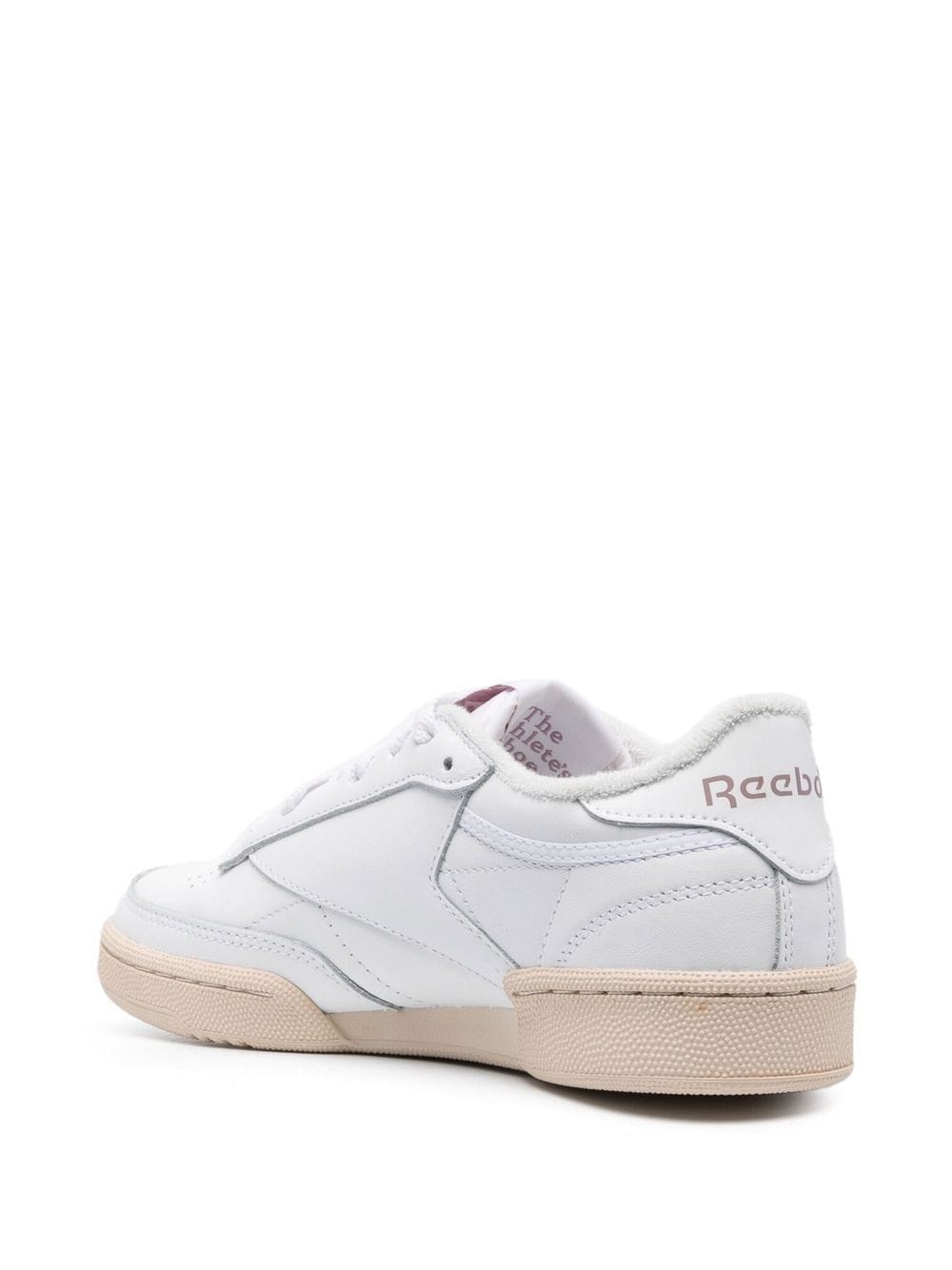 leather low-top sneakers - 3