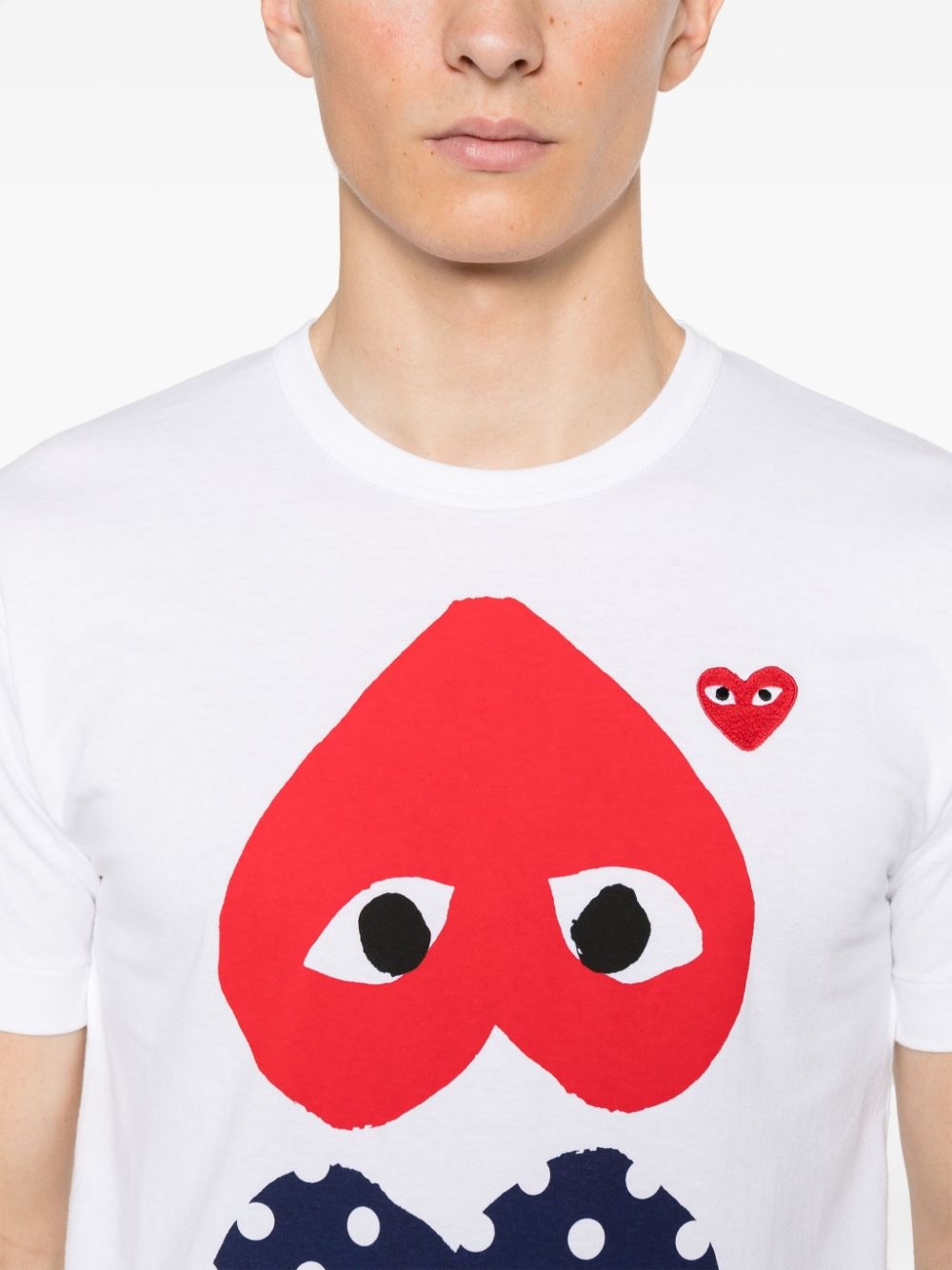 heart-print cotton T-shirt - 5