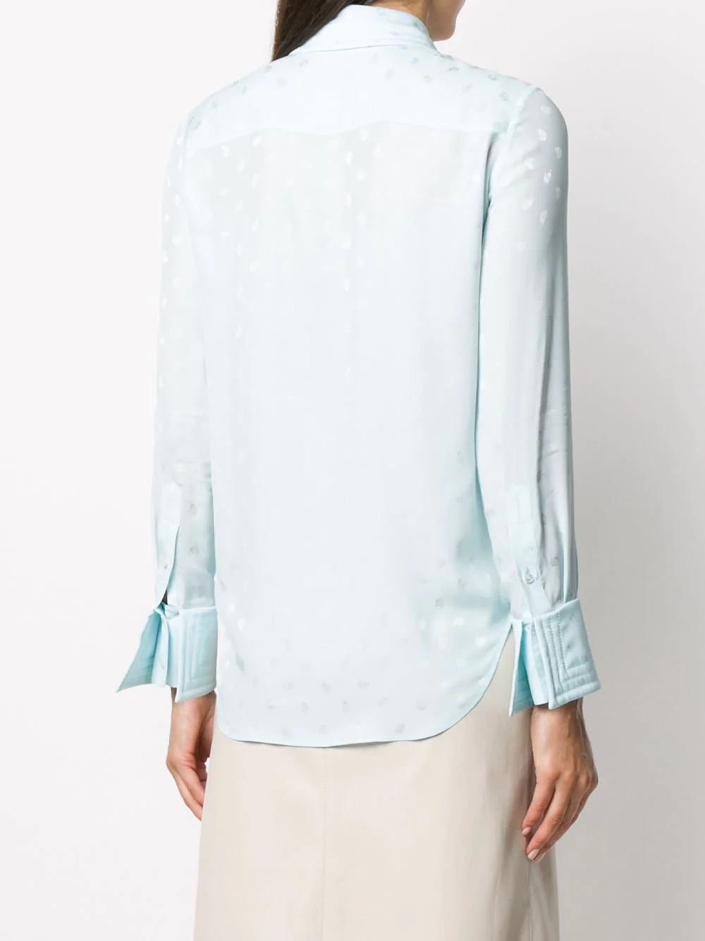 spot jacquard shirt - 4