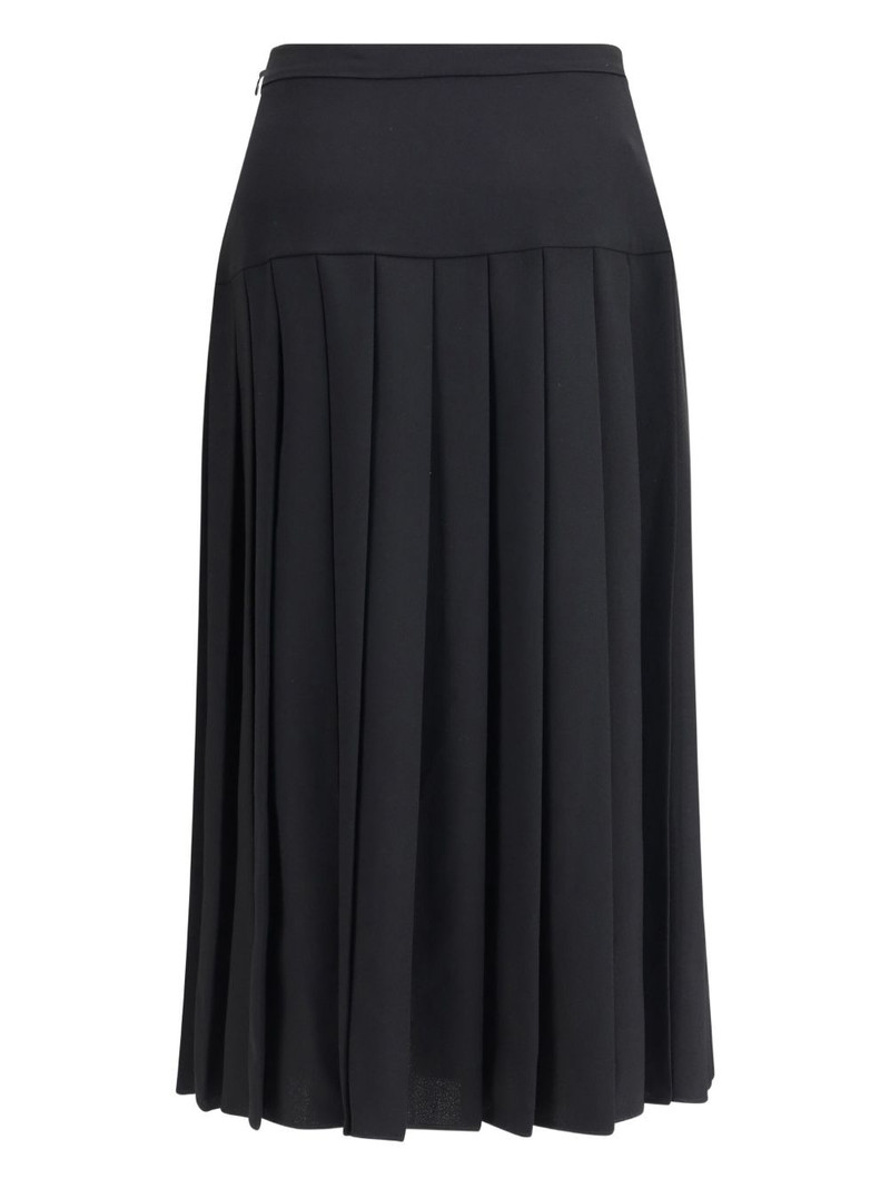 Alessandra Rich pleated midi skirt outlook