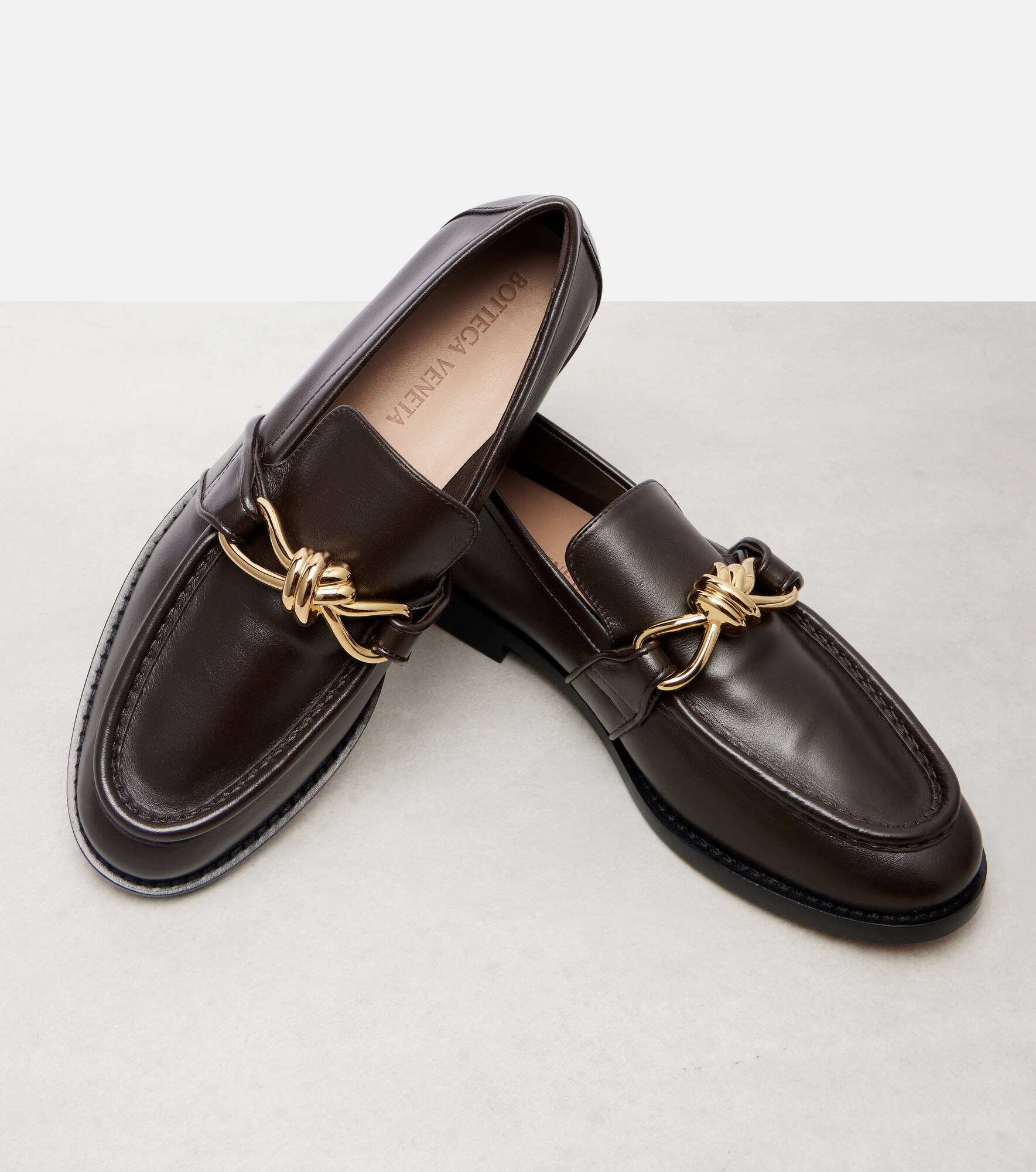 Astaire Knot leather loafers - 5