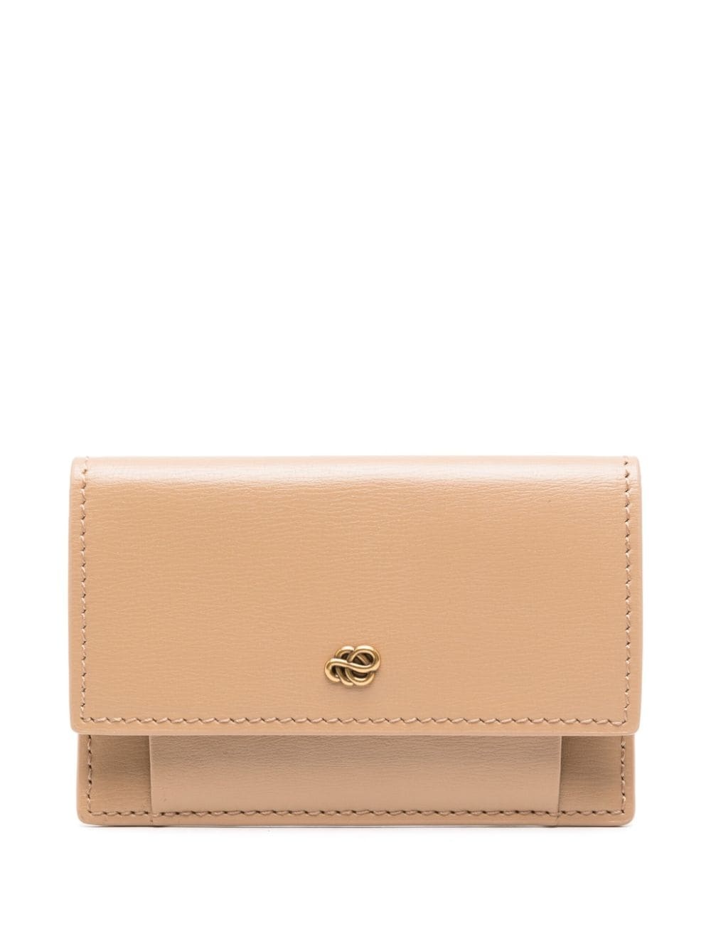 Aya logo-plaque leather wallet - 1