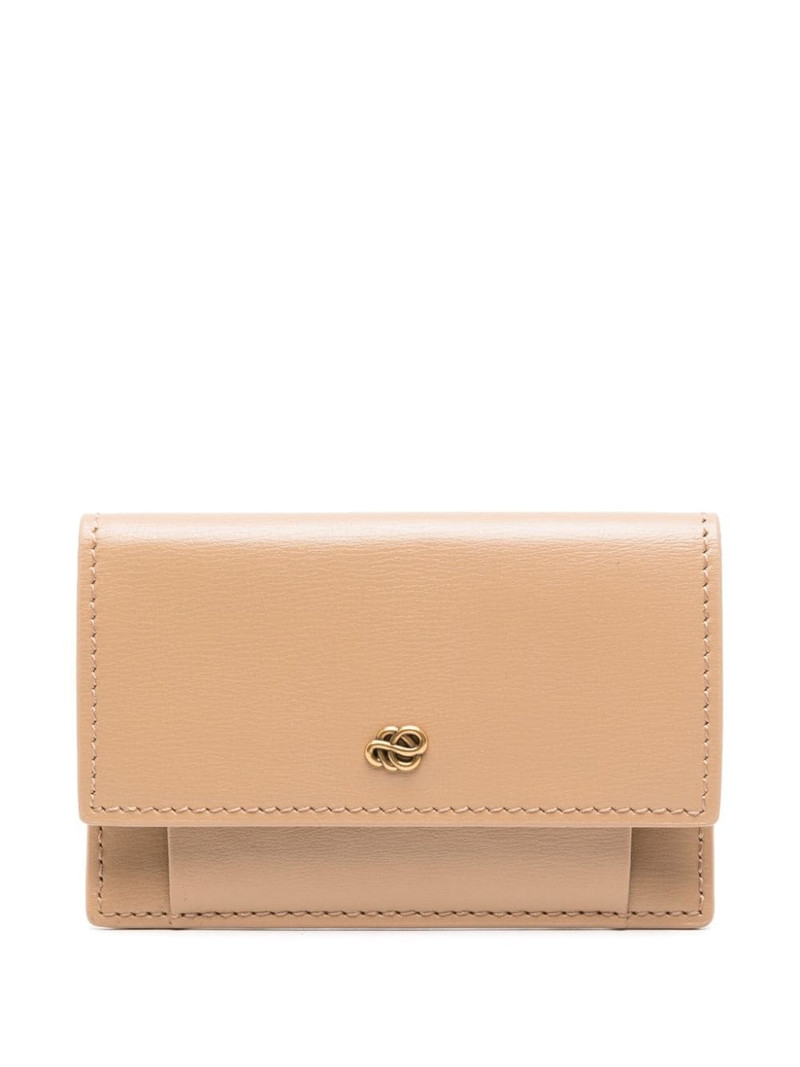 Aya logo-plaque leather wallet 1