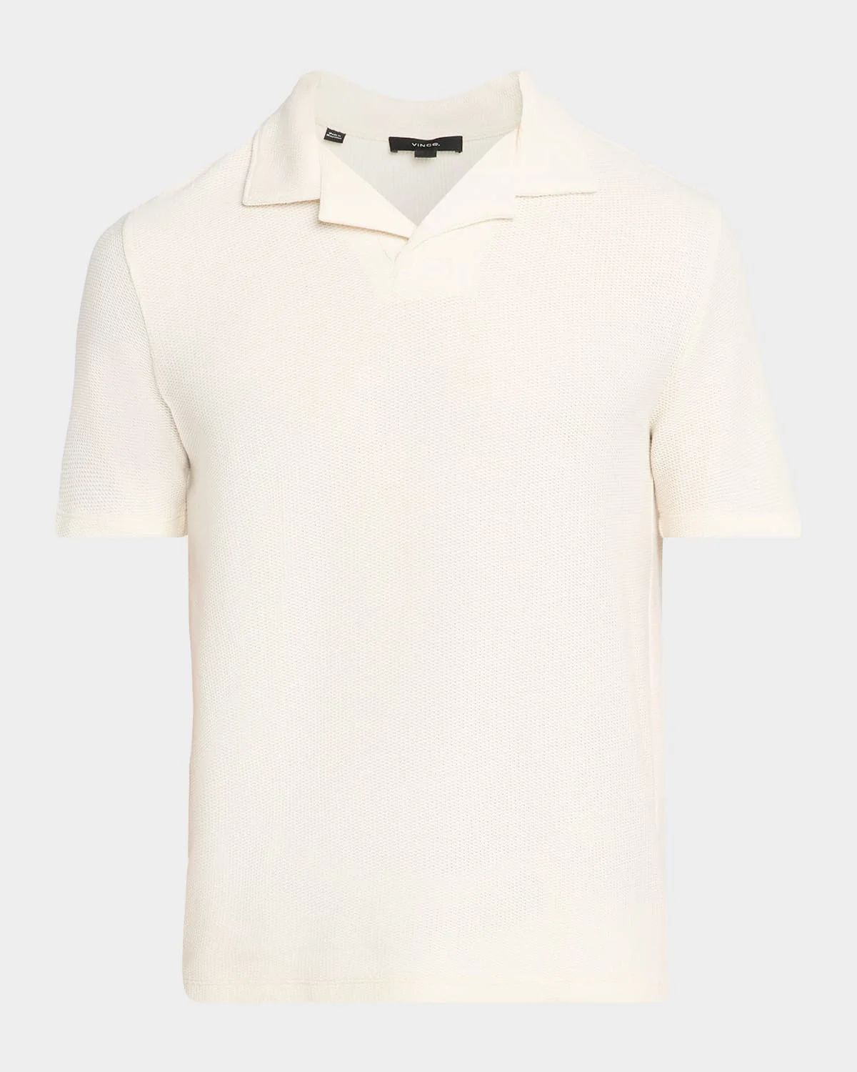 Men's Honeycomb Johnny Collar Polo Shirt - 1