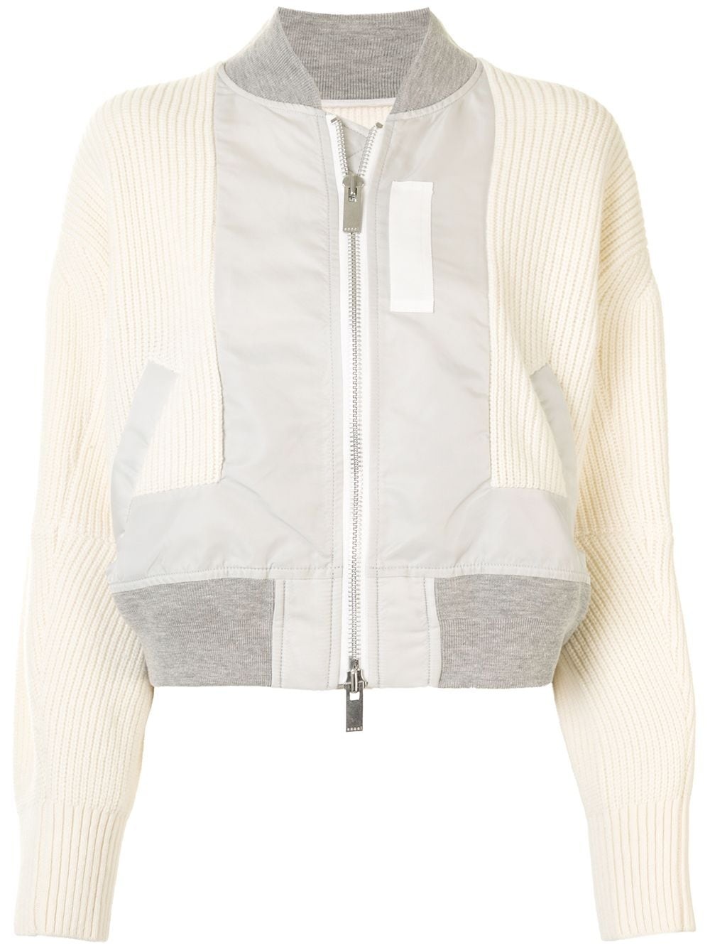 zipped bomber jacket - 1