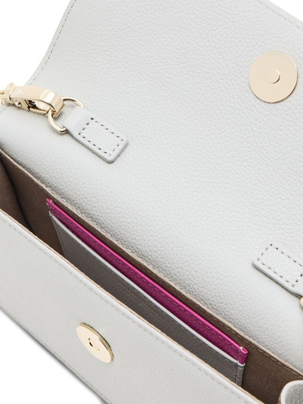 chain-strap leather clutch bag - 4