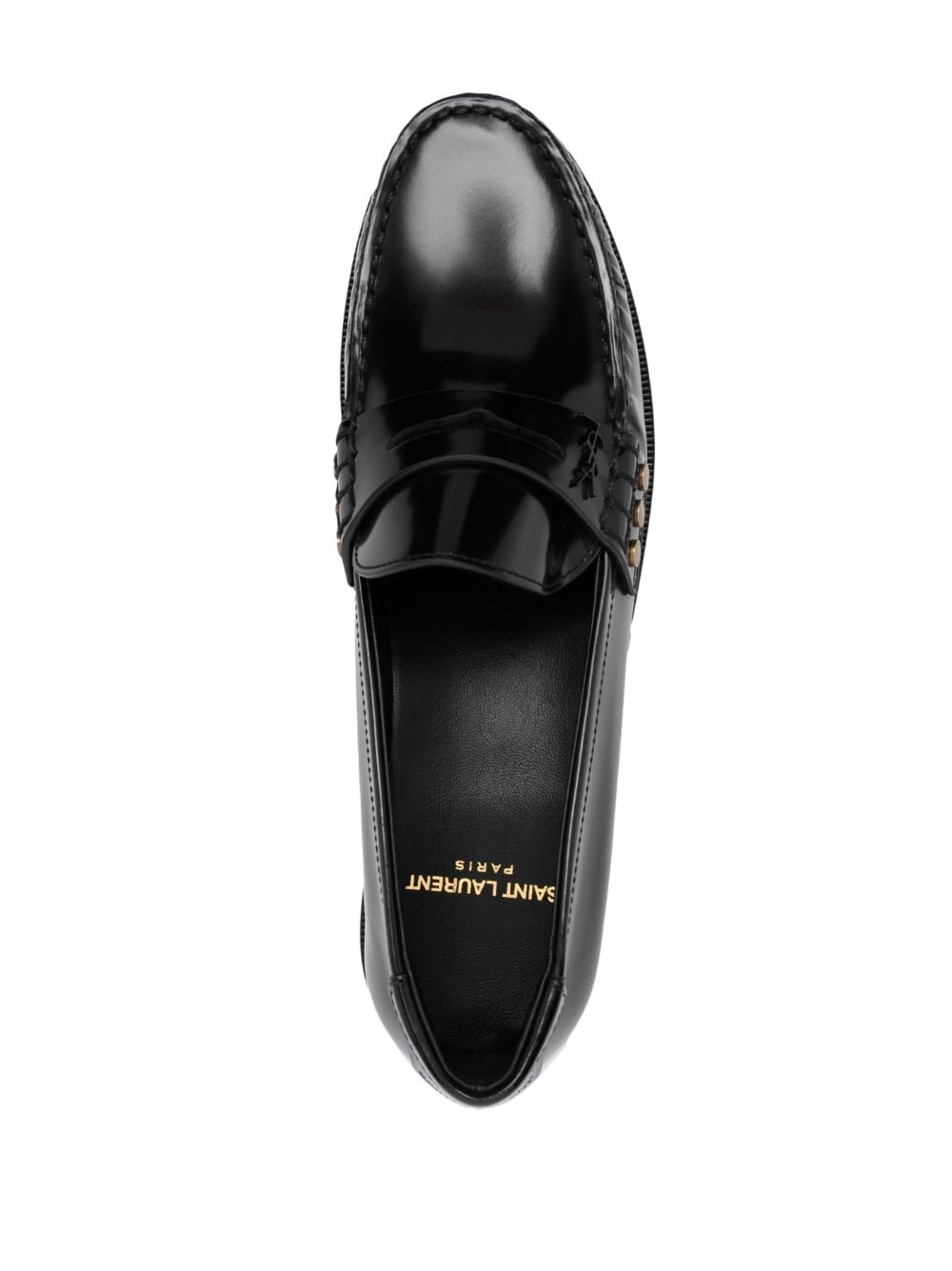 Schuhe penny-slot leather loafers - 4