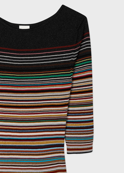Paul Smith 'Signature Stripe' Knitted Midi Dress outlook