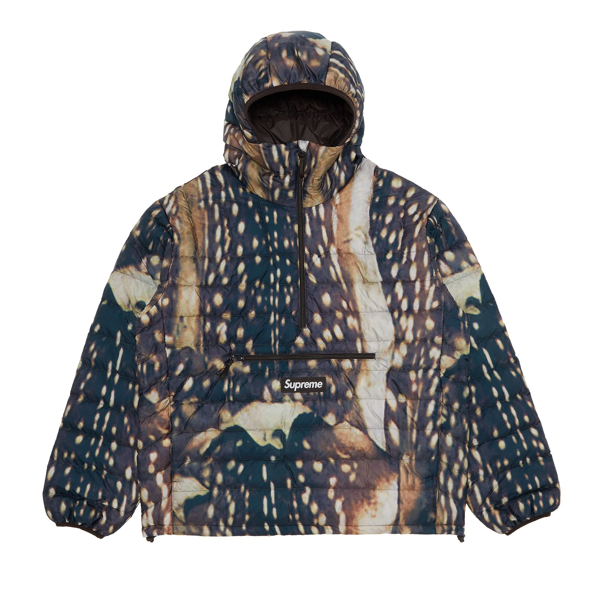 Supreme Micro Down Half Zip Hooded Pullover 'Deer' - 1