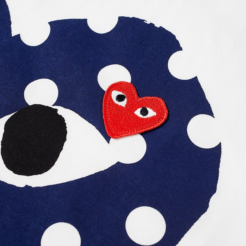 Comme des Garçons PLAY Comme des Garcons Play Women's Polka Dot Heart Tee outlook