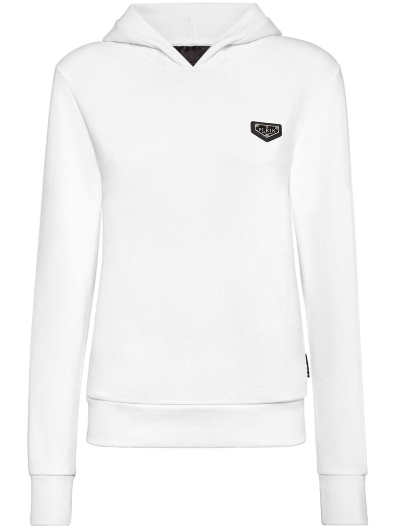 logo plaque hoodie 1
