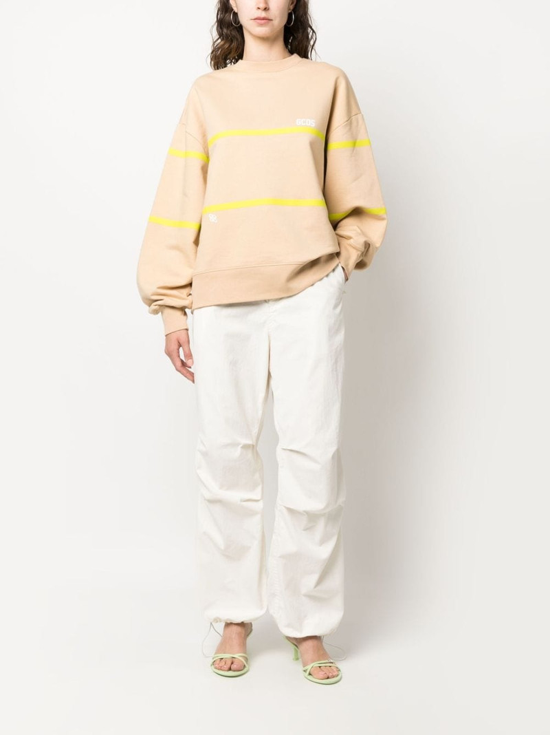 GCDS logo-print cotton sweatshirt outlook