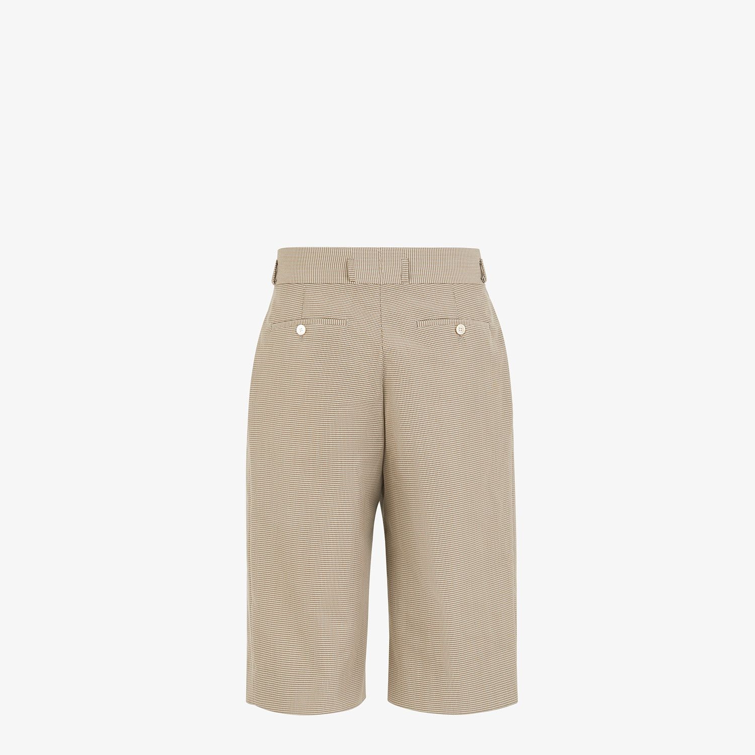 Beige cotton Bermudas - 2