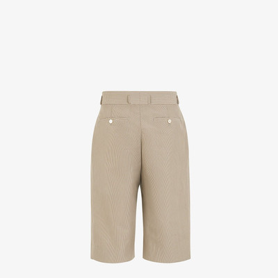 FENDI Beige cotton Bermudas outlook