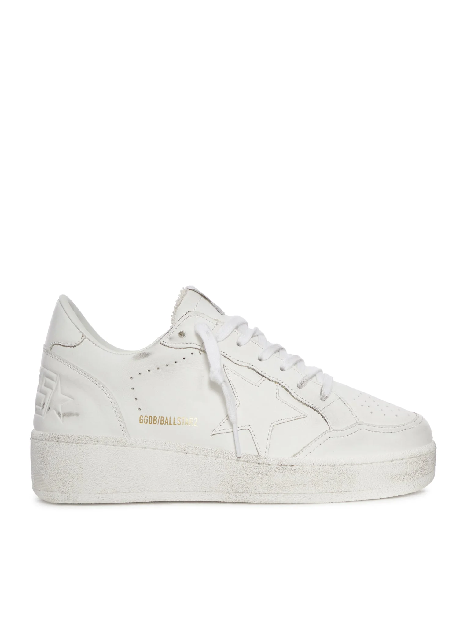 BALL STAR SNEAKERS WITH STAR AND WHITE LEATHER HEEL TAB - 1