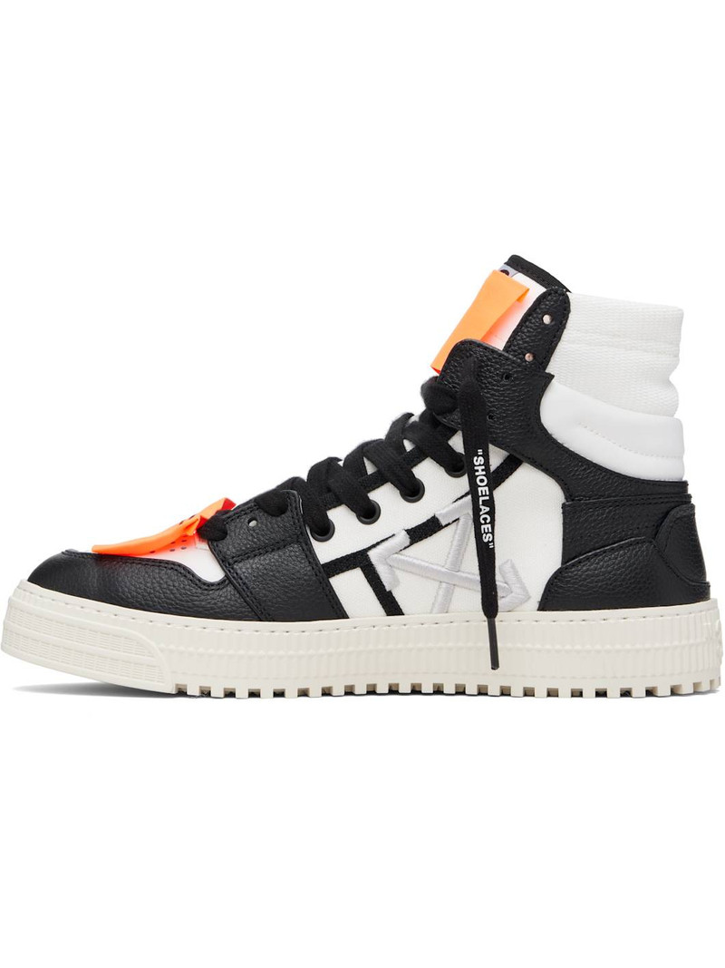 White & Black 3.0 Court High Top Sneakers 3