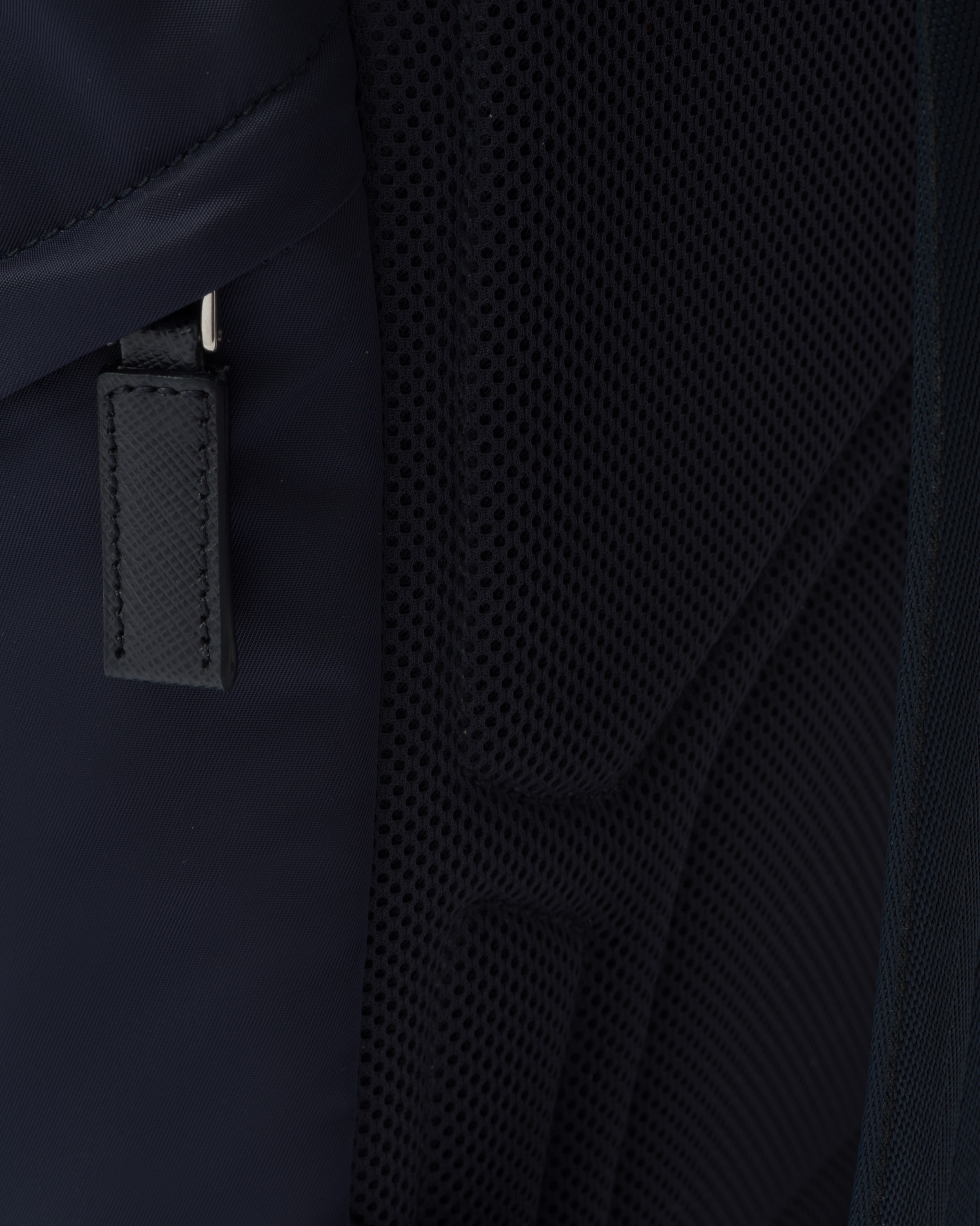 Re-Nylon and Saffiano leather backpack - 7