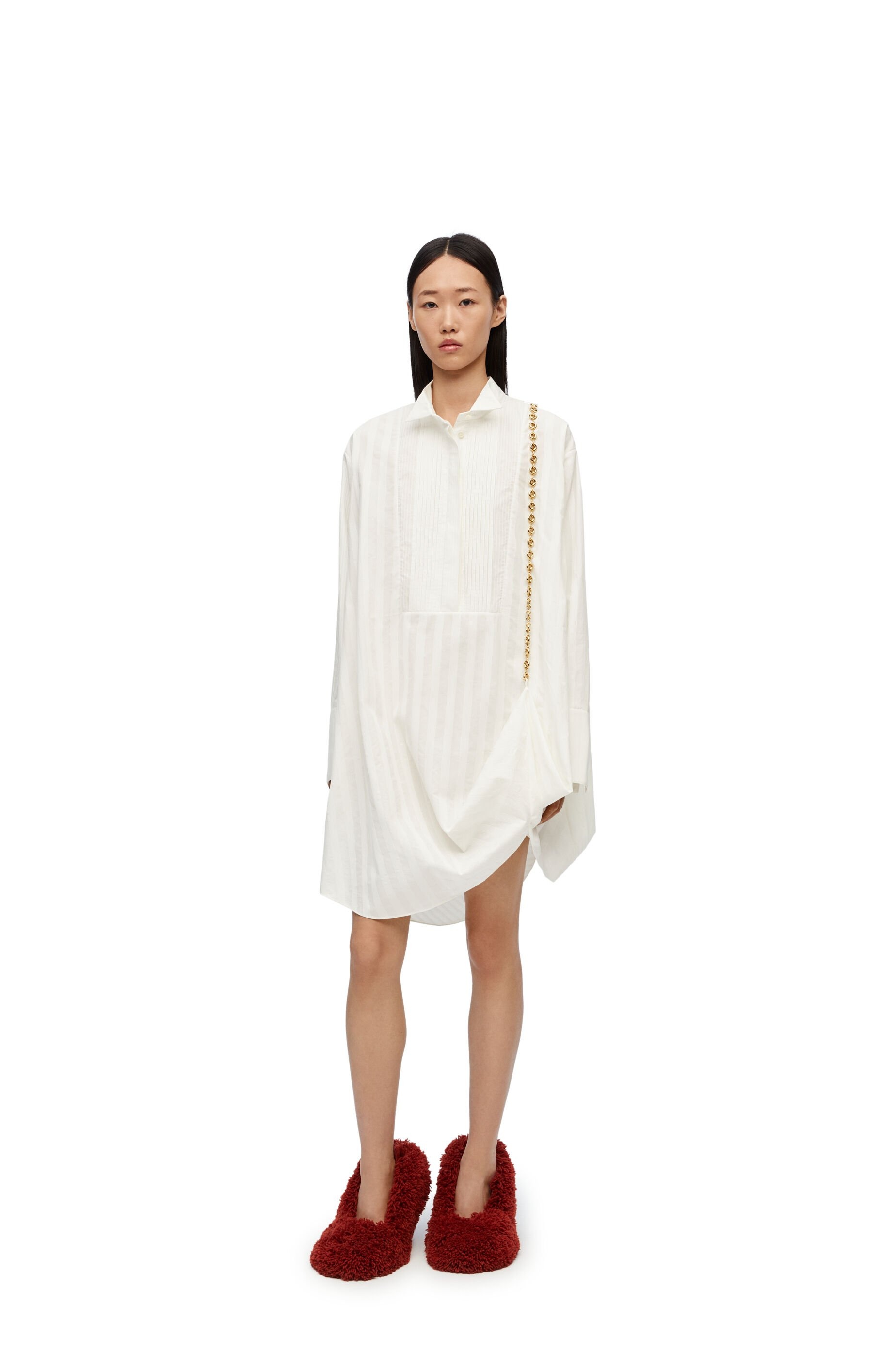 Chain shirt dress in cotton - 2