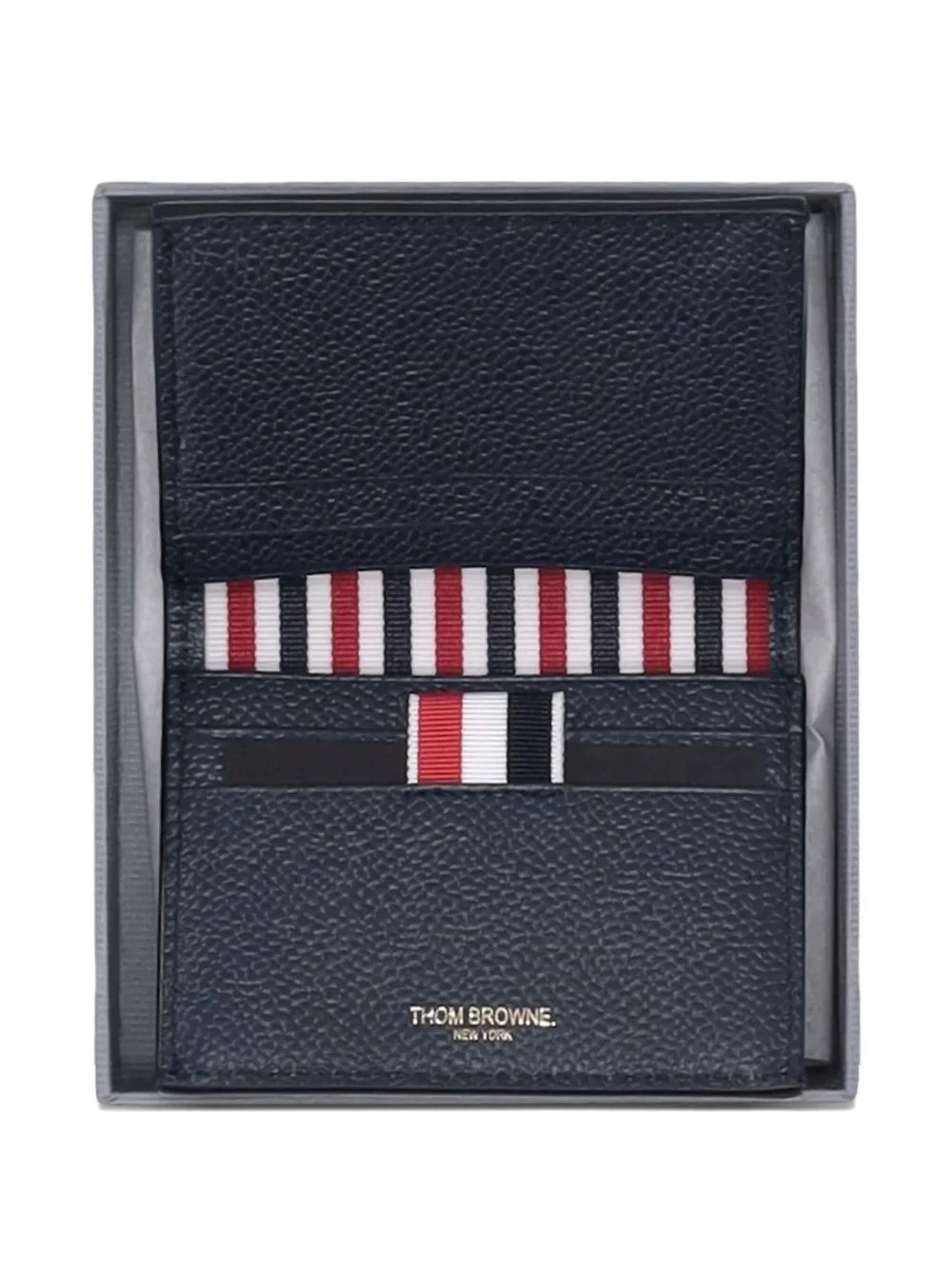 pebble grain stripes cardholder - 1