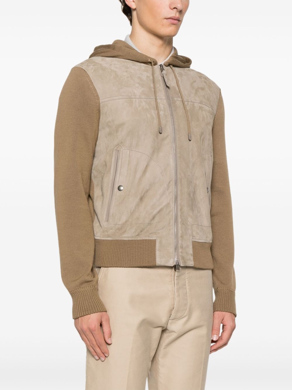 suede bomber jacket - 3