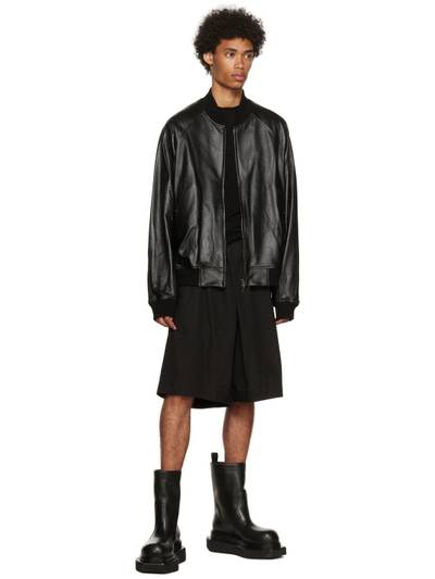 Julius Black Dusk Leather Jacket outlook