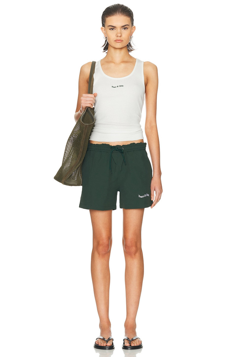 Museum of Peace & Quiet Wordmark Ribbed Tank Top outlook