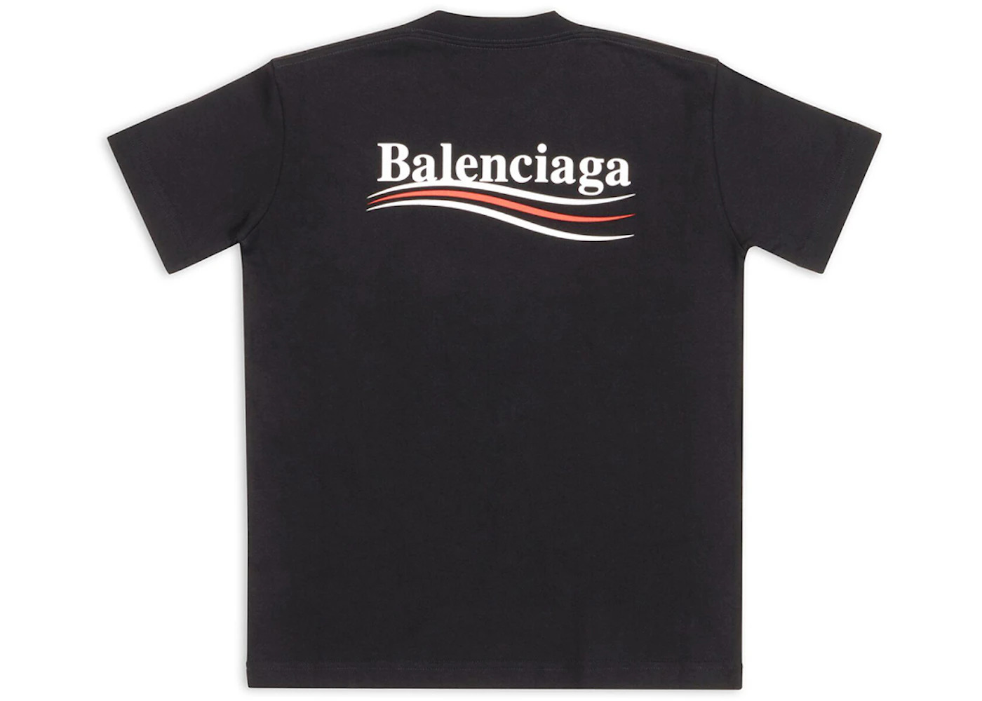 Balenciaga Women's Political Campaign Small Fit T-Shirt Black - 2