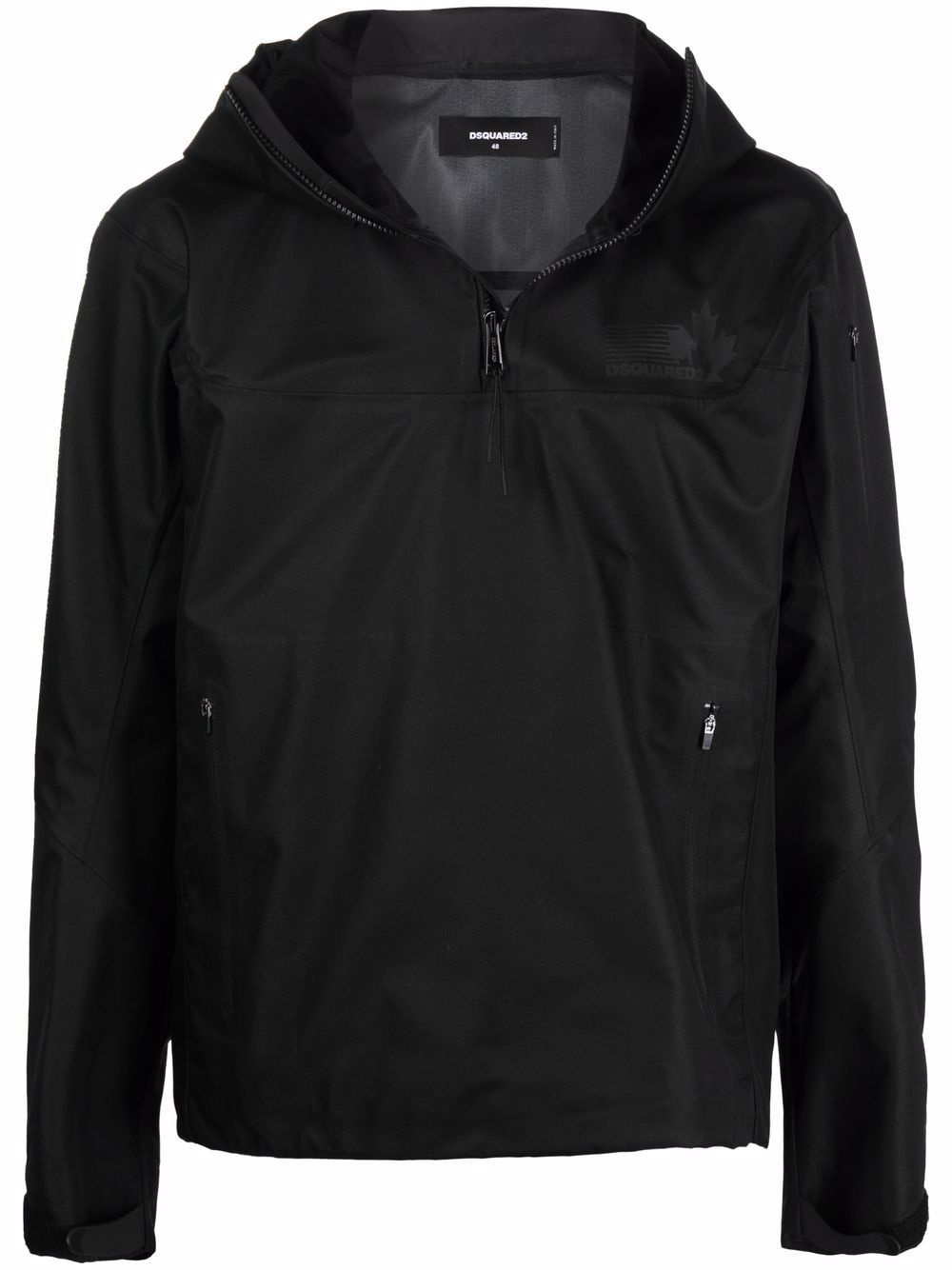 hooded zipped jacket - 1