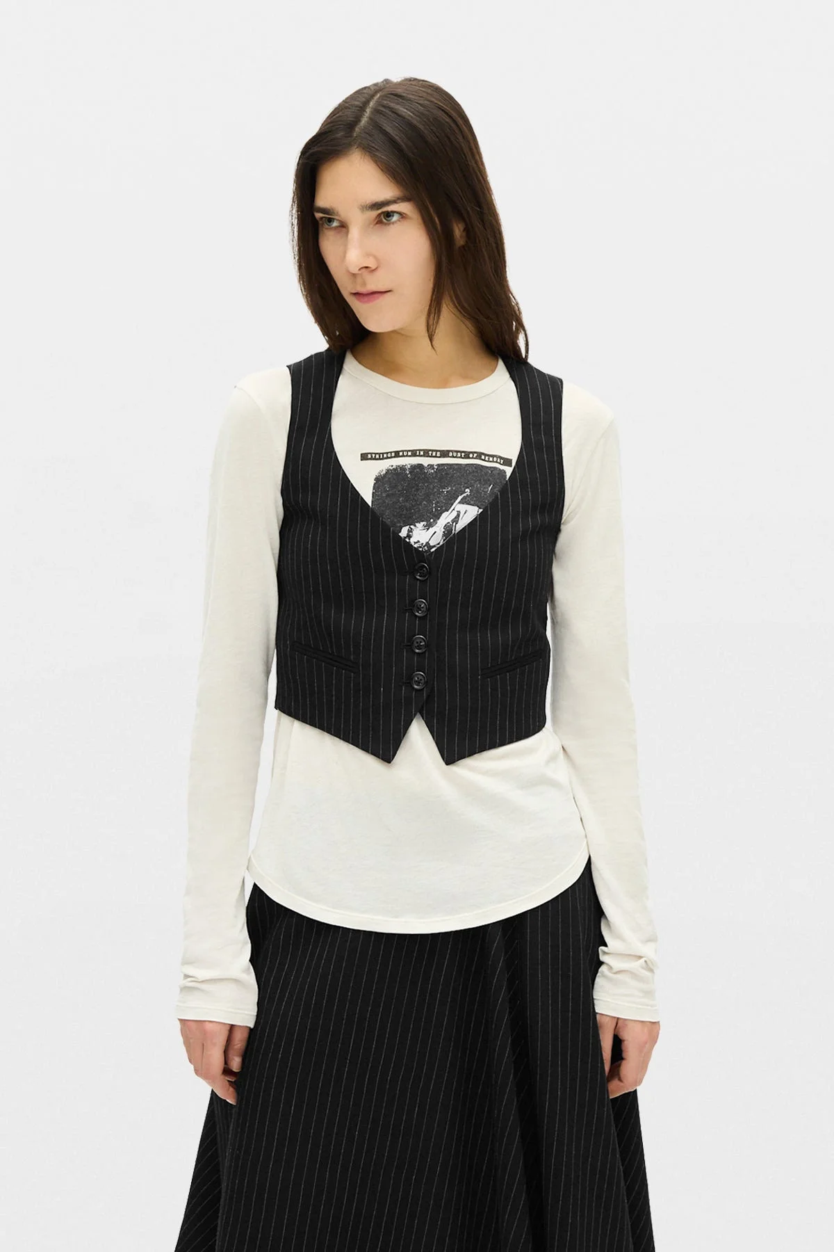 Diana Fitted Micro Waistcoat - 1