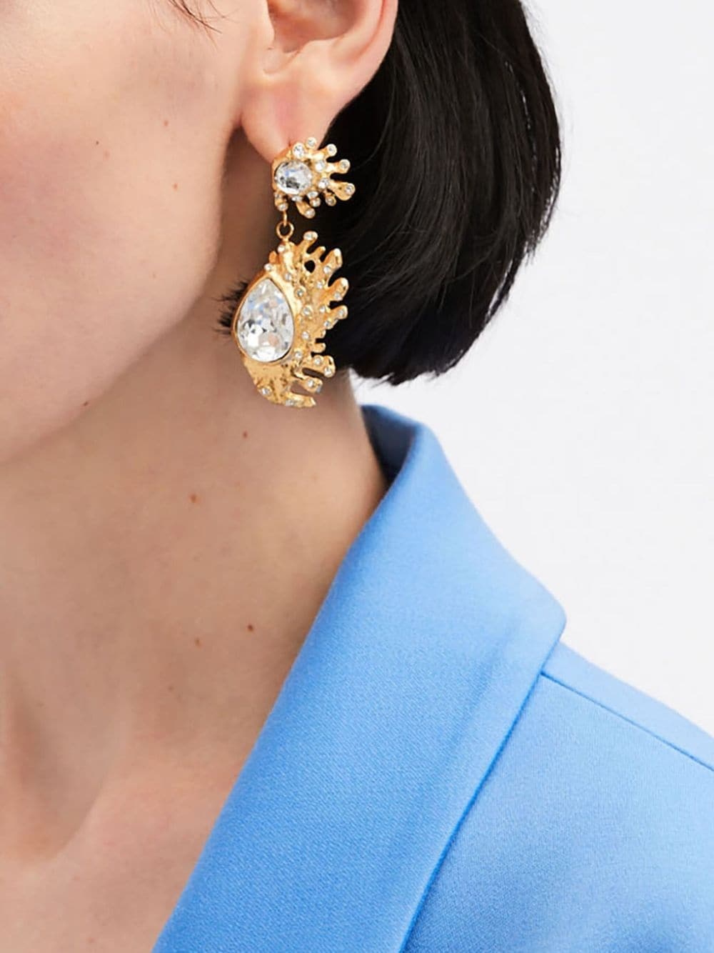 Cactus crystal-embellished earrings - 3